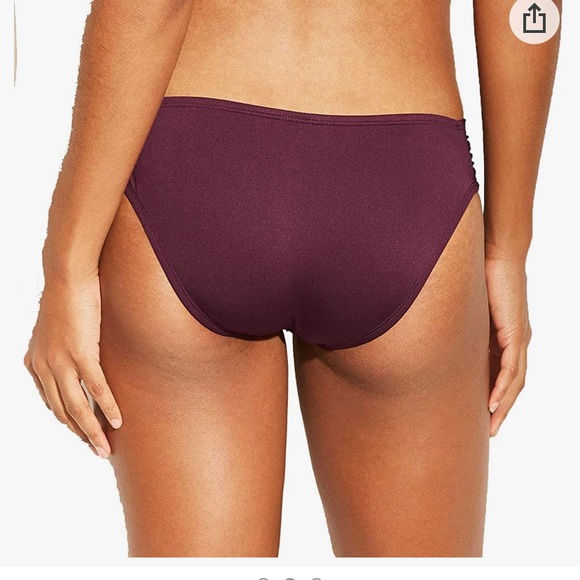 Kona Sol Olive Green 2 Piece Halter Bikini Tie Closure Size Medium - Picture 5 of 8